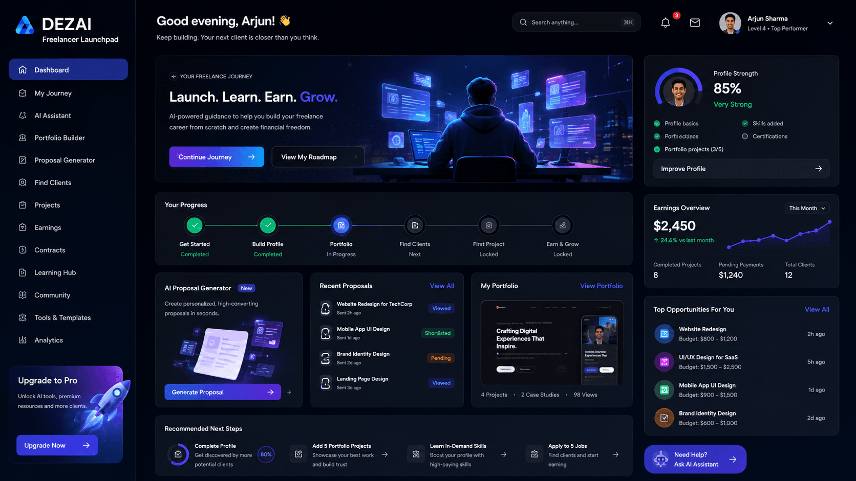 Freelancer Launchpad